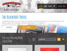 Tablet Screenshot of blackfootpapers.com
